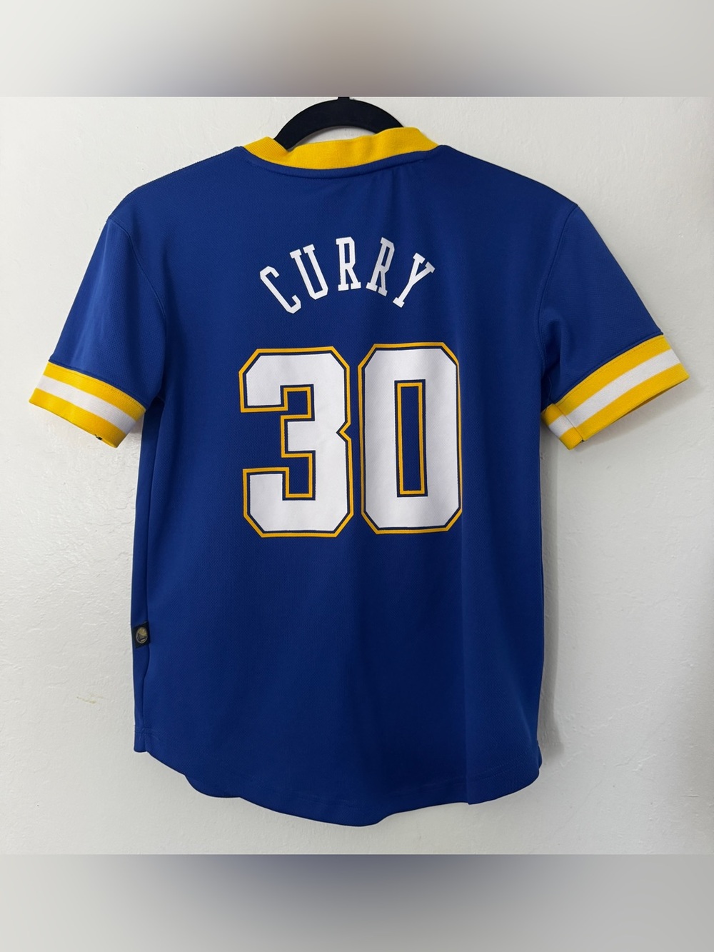 Youth Golden State Warriors Stephen Curry Royal Fashion Player V-Neck T-Shirt